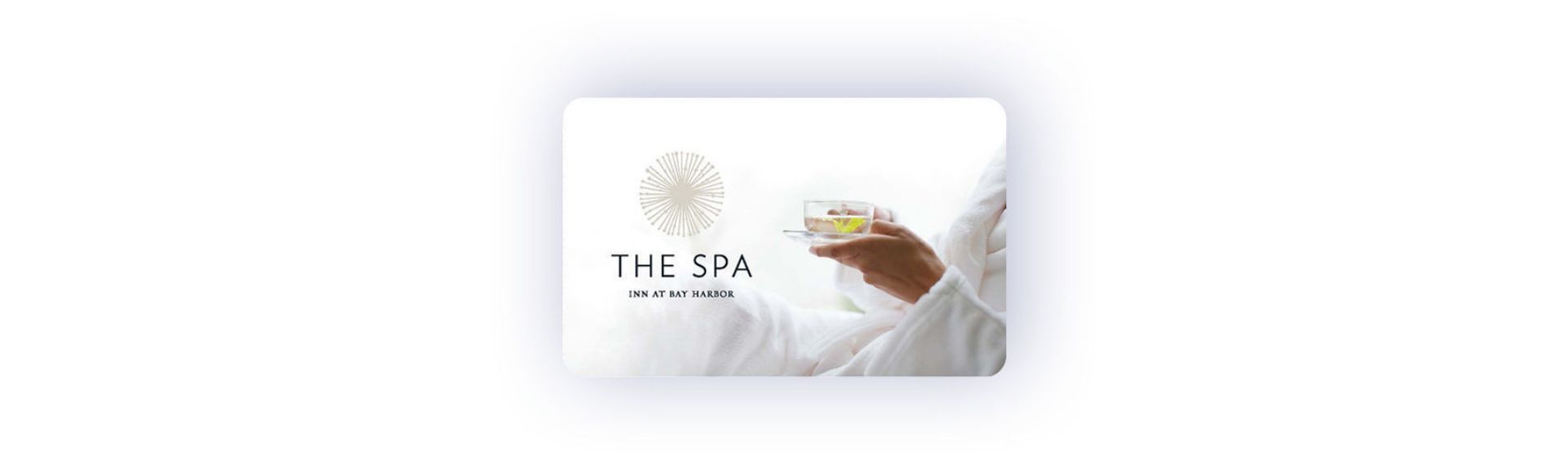Relaxing with tea Spa Gift Card design